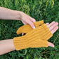 Alpaca fingerless gloves