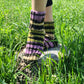 Warm wool socks, Mismatched ankle socks