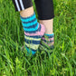 Scrappy ankle socks, Odd unusual mismatched socks