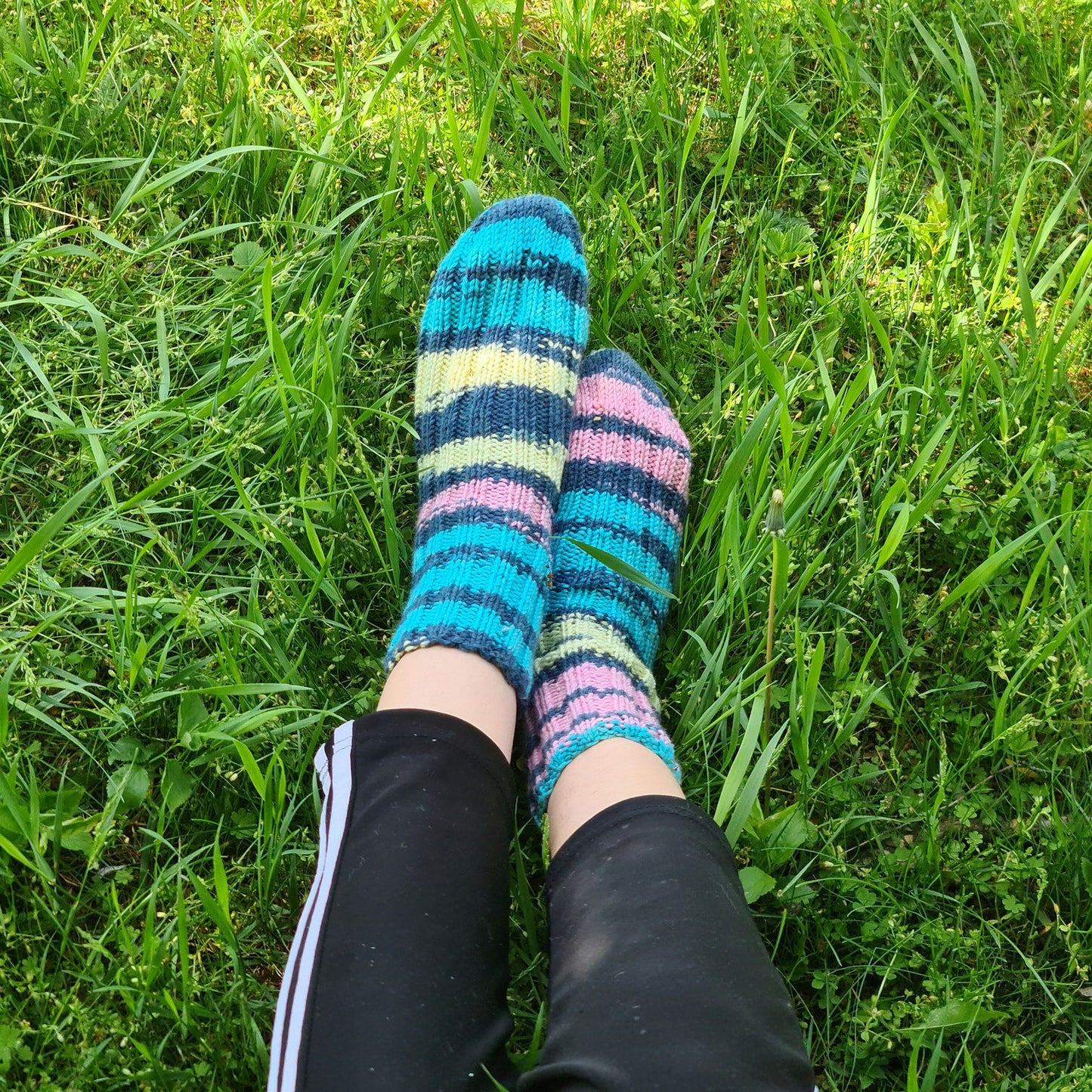 Scrappy ankle socks, Odd unusual mismatched socks