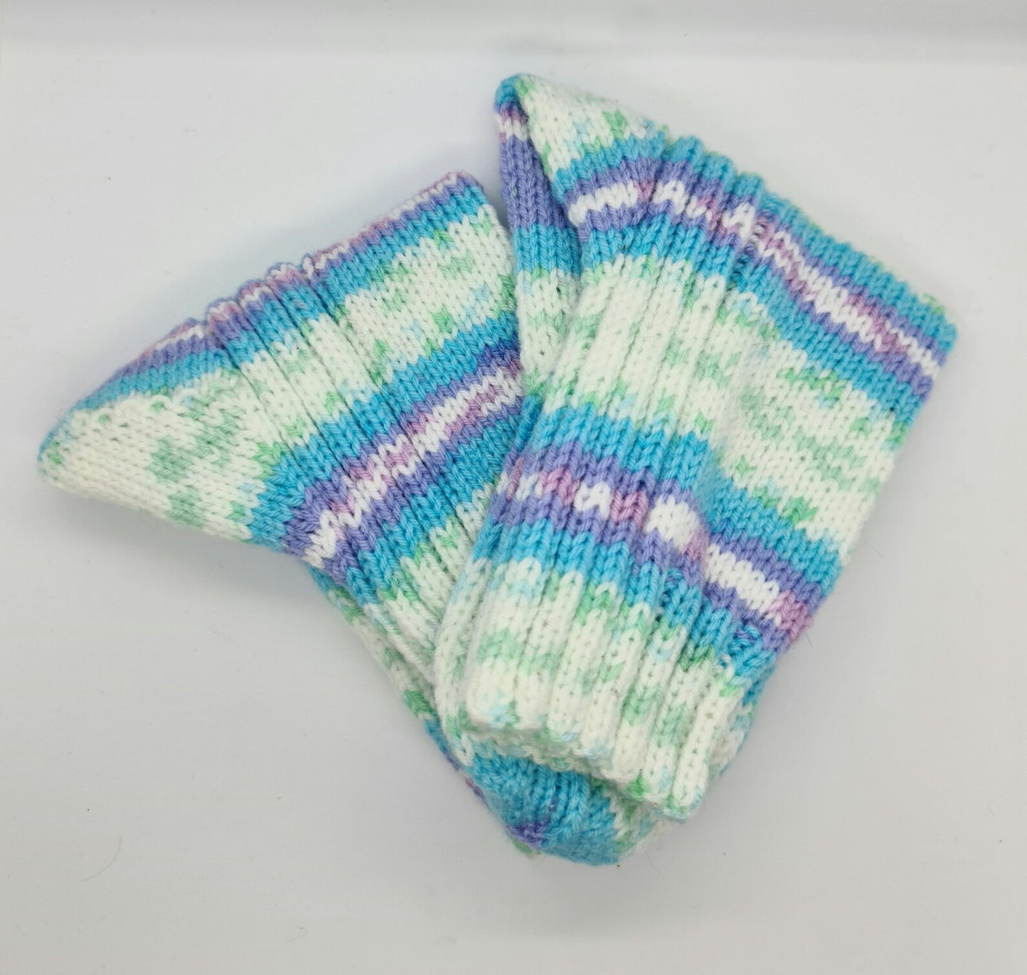 Multicolor striped pure acrylic socks