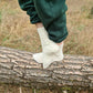 Family Matching Sock Set, White knitted winter socks