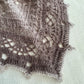 Alpaca Triangle Shawl, Crochet Wrap, Gradient Scarf, Evening Cover Up