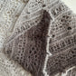 Alpaca Triangle Shawl, Crochet Wrap, Gradient Scarf, Evening Cover Up