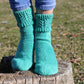 Casual Cotton Socks with Wheat Japanese Pattern