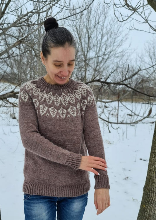 Lopapeysa sweater, Icelandic style sweater