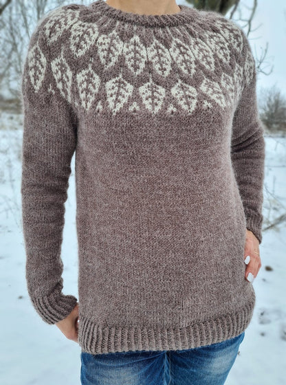 Lopapeysa sweater, Icelandic style sweater