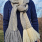 Double Sided Extra Long Chunky Tassel Scarf