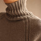 Stretch Knit Turtleneck Sweater, Cotton Pullover, Capsule wardrobe sweater
