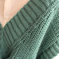 Oversized V-neck Knit Sweater Vest