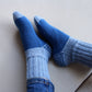 Alpaca wool winter socks with spiral heel