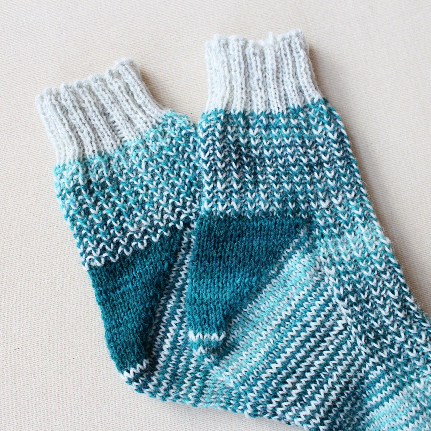 Arrowhead knitted textured socks, Thermal wool socks