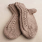 Casual wool blend socks, Classic cable-knit ankle socks