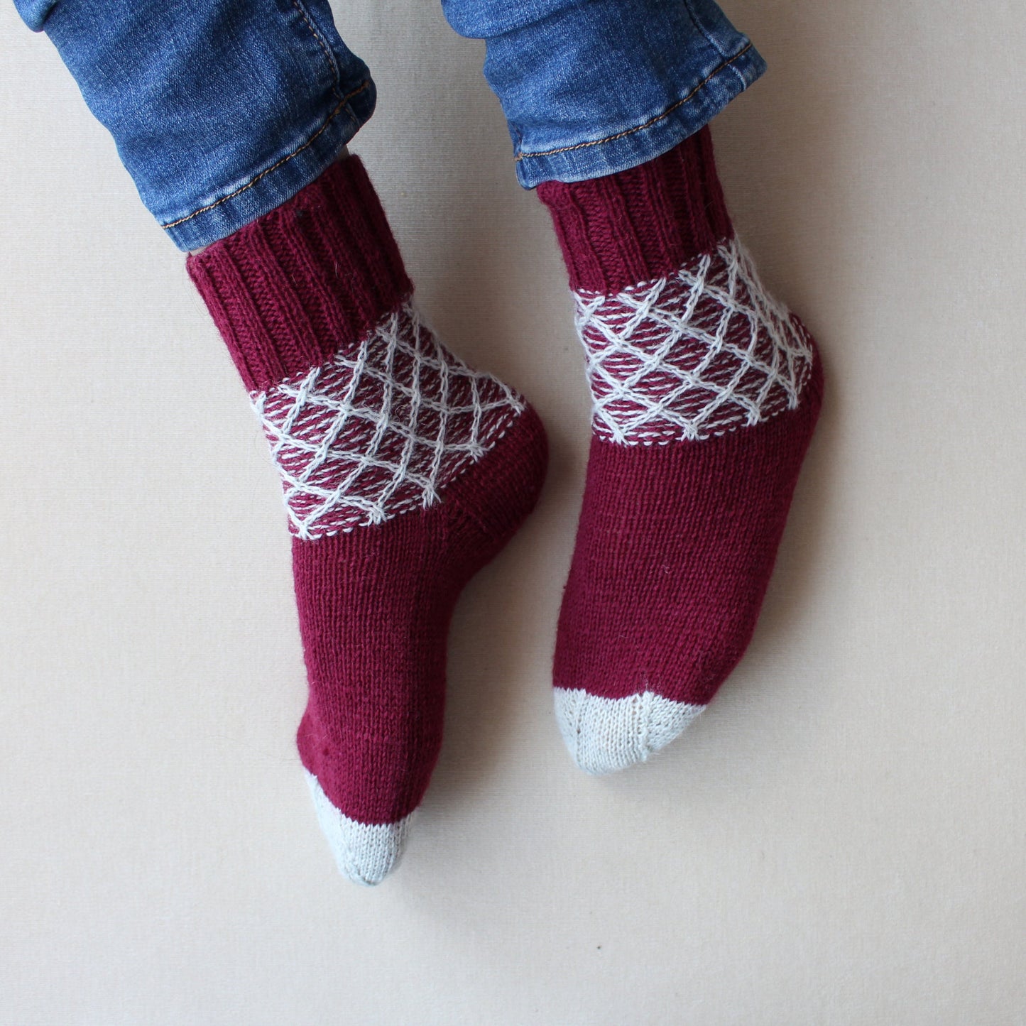 Stylish patterned socks