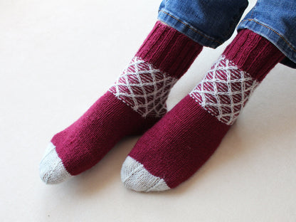 Stylish patterned socks