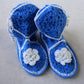 Mother and daughter home booties set