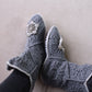 Stylish crochet slipper boots