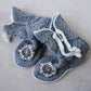 Stylish crochet slipper boots
