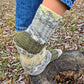 Colorful patterned stretchy crew socks, Bed socks