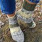 Colorful patterned stretchy crew socks, Bed socks