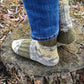 Colorful patterned stretchy crew socks, Bed socks