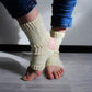 Toeless no heel yoga socks