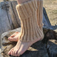 Wool boot toppers, Ribbed leg warmens