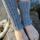 Ribbed knee-high leg warmers, Boot topper socks, Welly Socks