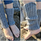 Ribbed knee-high leg warmers, Boot topper socks, Welly Socks