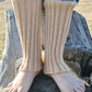 Wool boot toppers, Ribbed leg warmens
