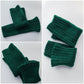 Japanese style loose socks, Kawaii leg warmers, Green boot toppers