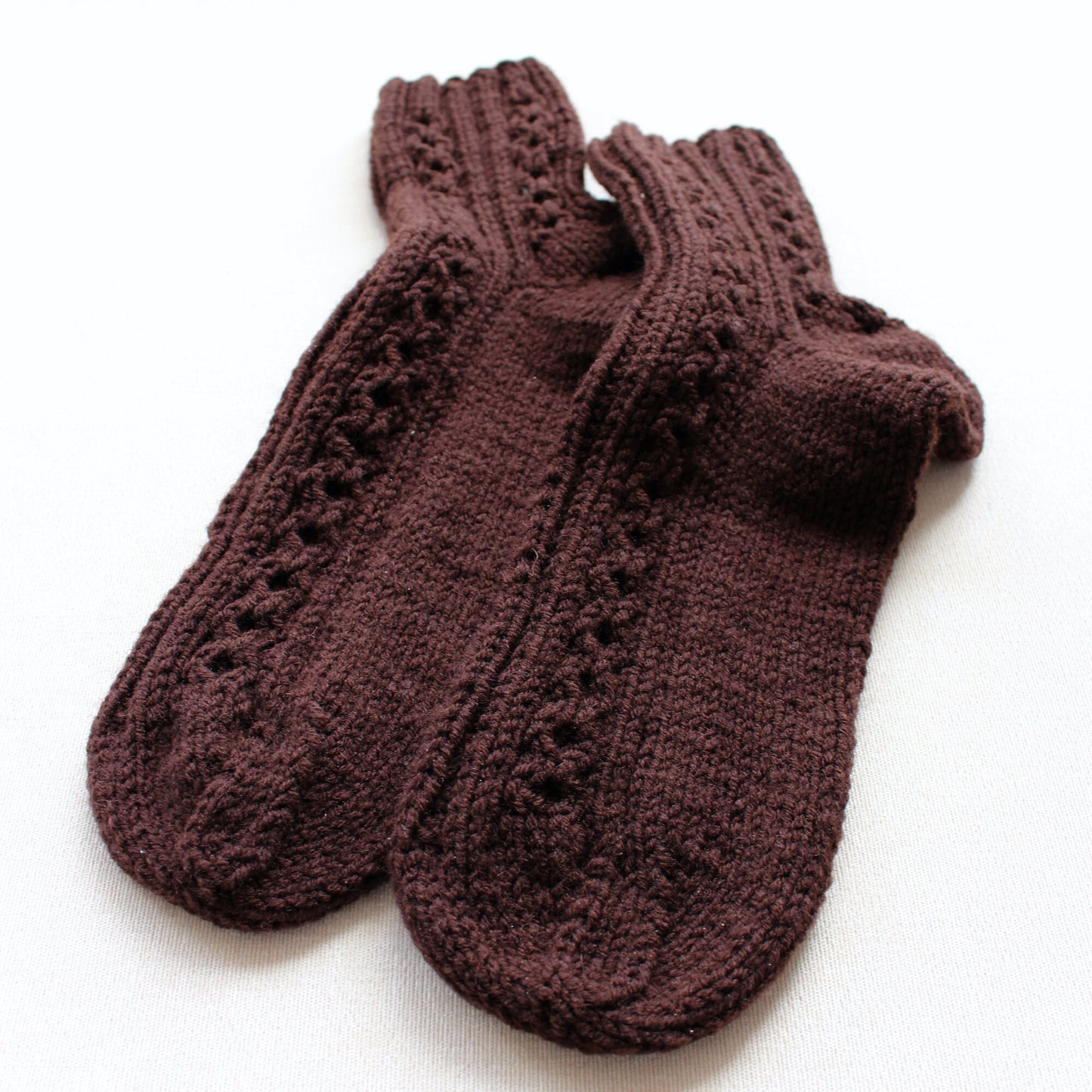 Casual wool blend socks, Classic cable-knit ankle socks