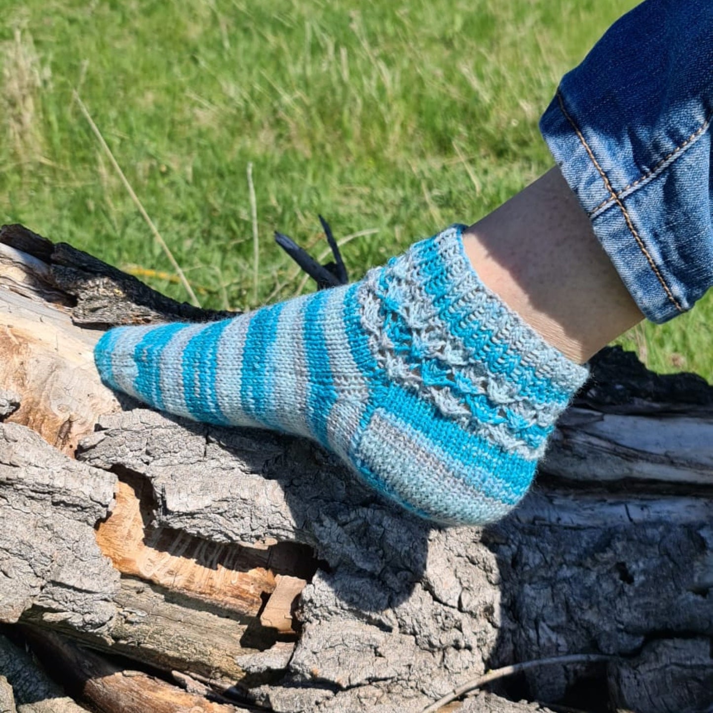 Multicolor striped socks