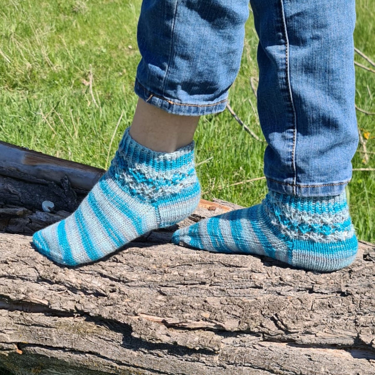 Multicolor striped socks