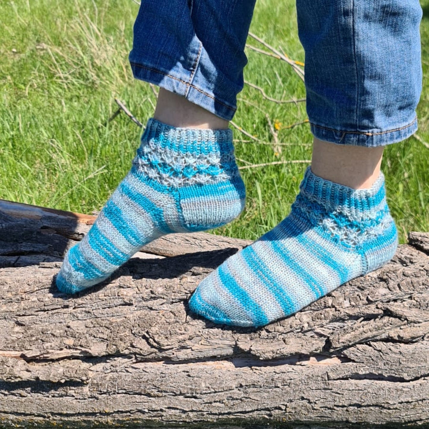 Multicolor striped socks