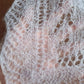 Mohair square shawl, Hand-knitted lace wrap, Bridesmaid Cover Up, Crocheted Bridal Capelet, Lightweight evening scarf