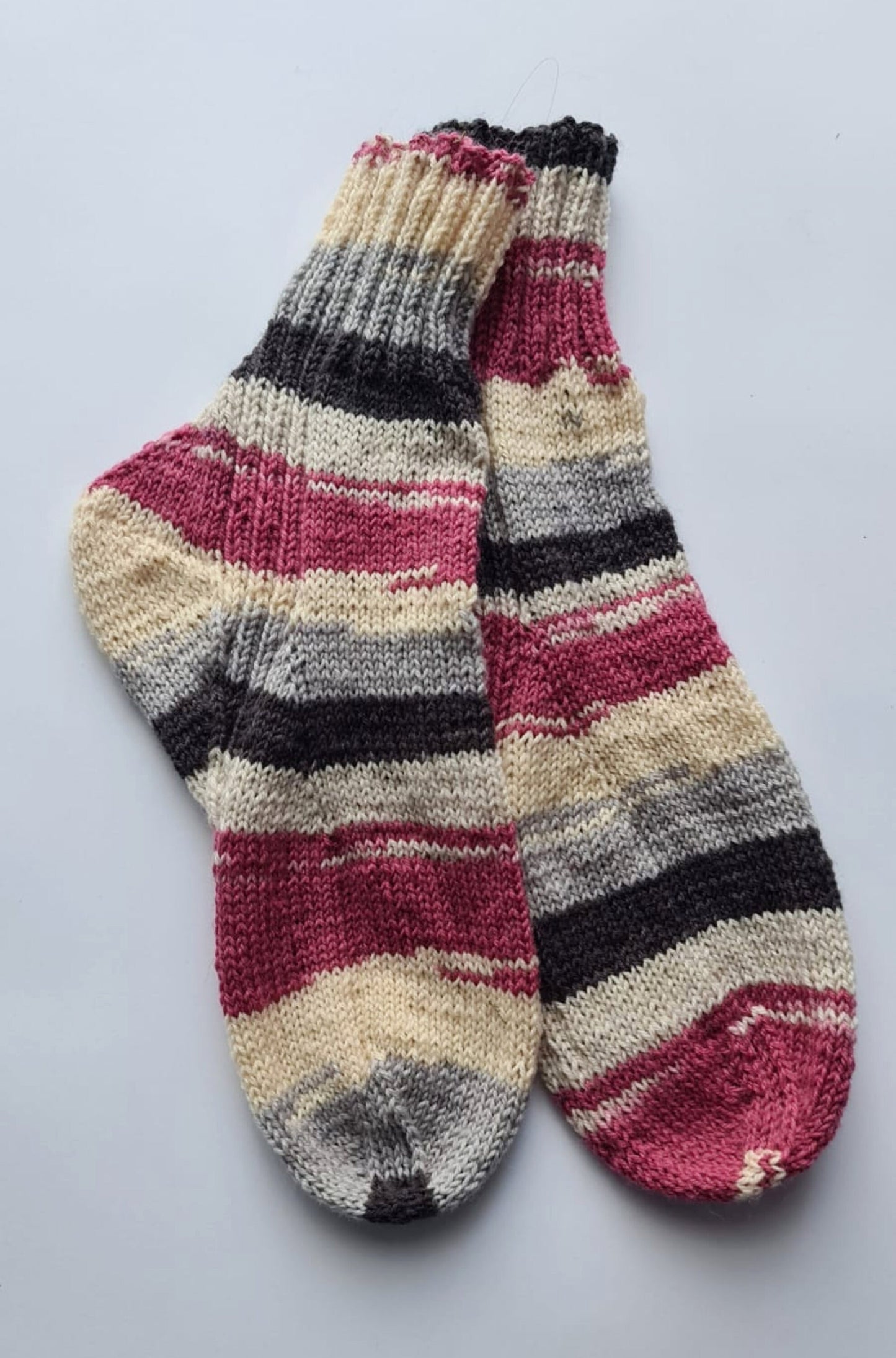 Multicolor stripe socks, Cozy leg warmers