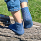 Alpaca hand-knitted socks, Fishnet anklets