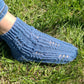 Alpaca hand-knitted socks, Fishnet anklets