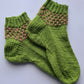 Socks with pink stripes, Wool house socks, Warm winter slippers