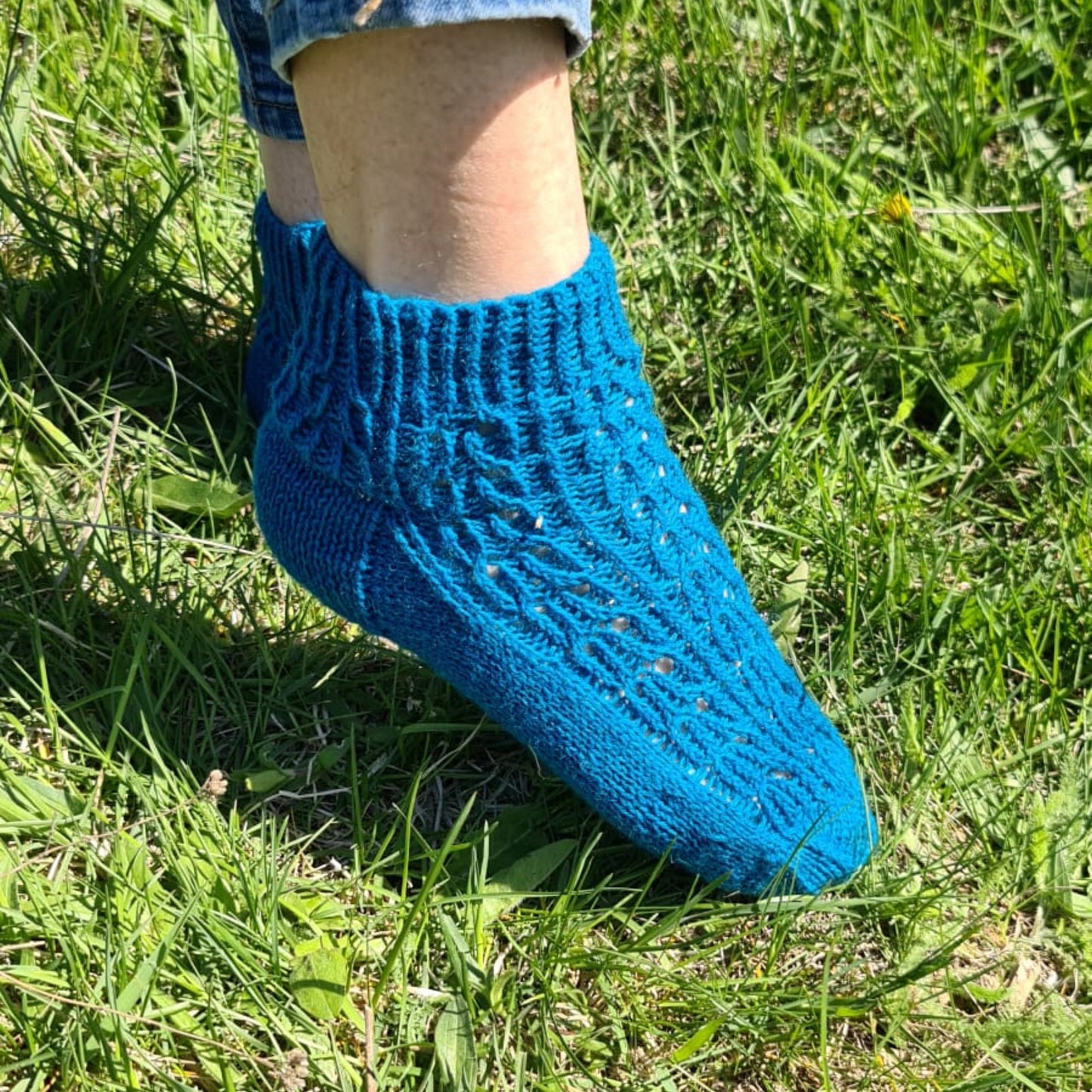 Alpaca fishnet socks, Girly ankle socks