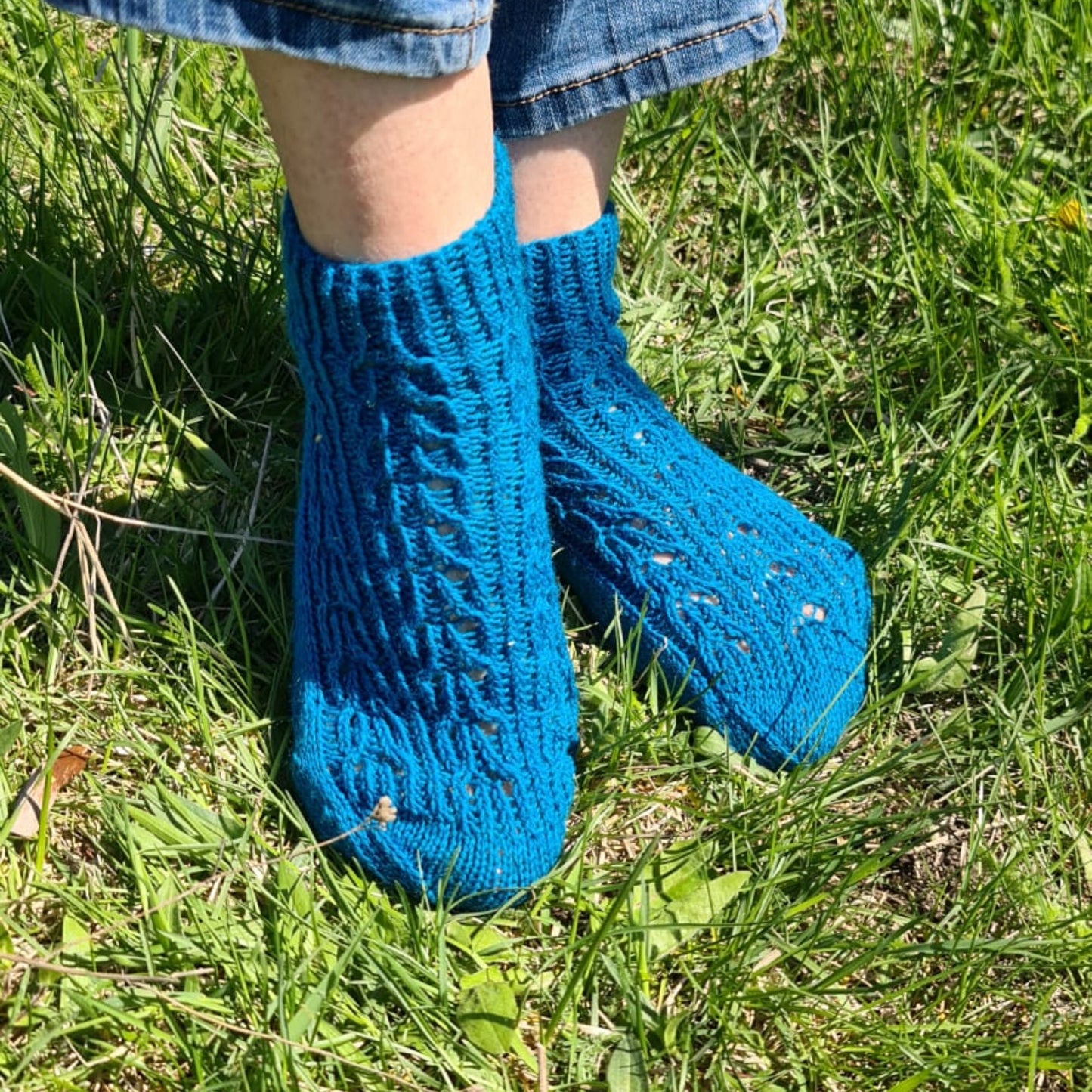 Alpaca fishnet socks, Girly ankle socks