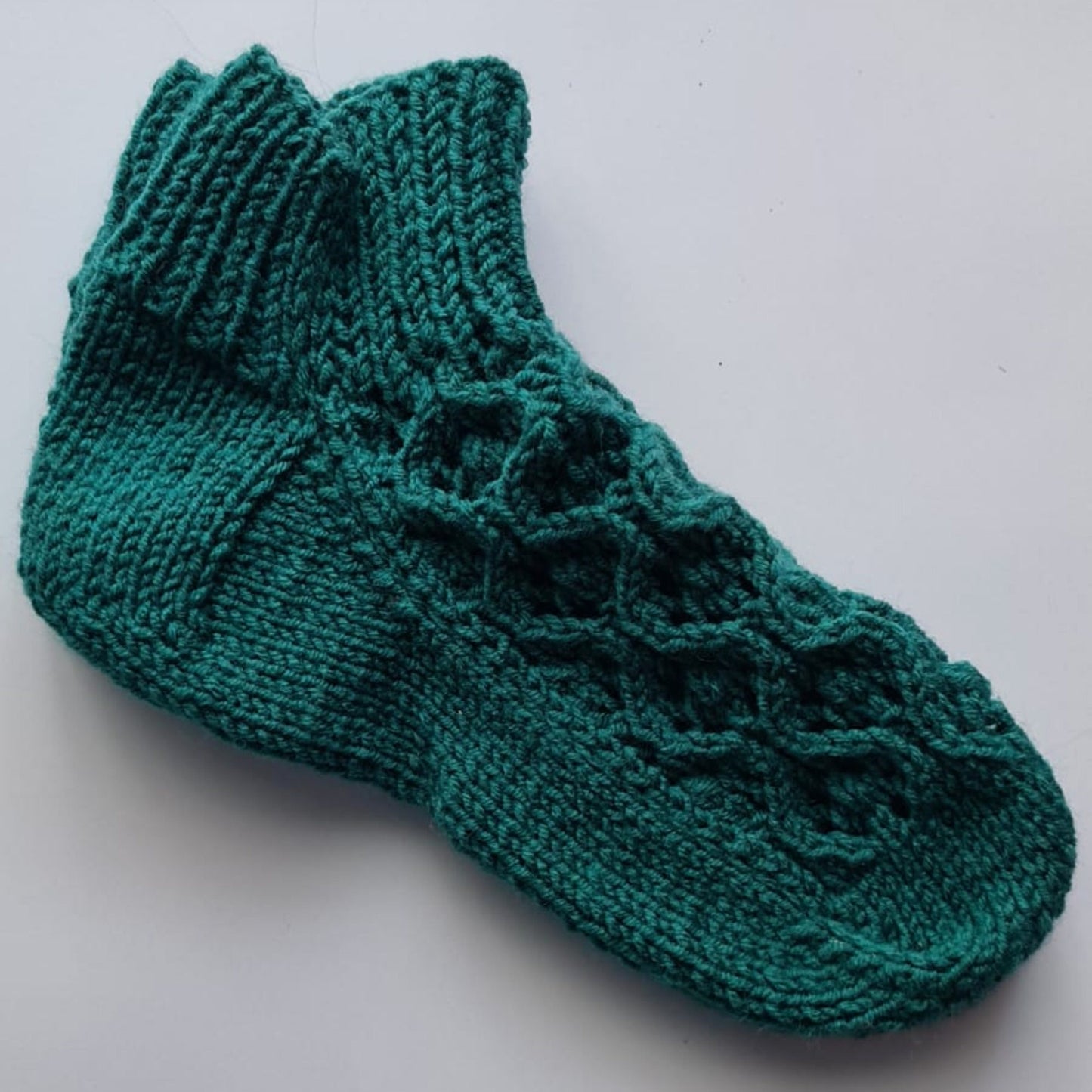 Teal green superwash socks