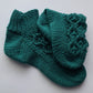 Teal green superwash socks