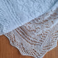 Mohair Leaf Lace Shawl, Modest head covering, Soft Blue Headscarf, Stretch Floral Mantilla, Traditional Veil, Airy square wrap
