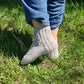 Braid socks, Gray ankle socks for ladies, Gift socks