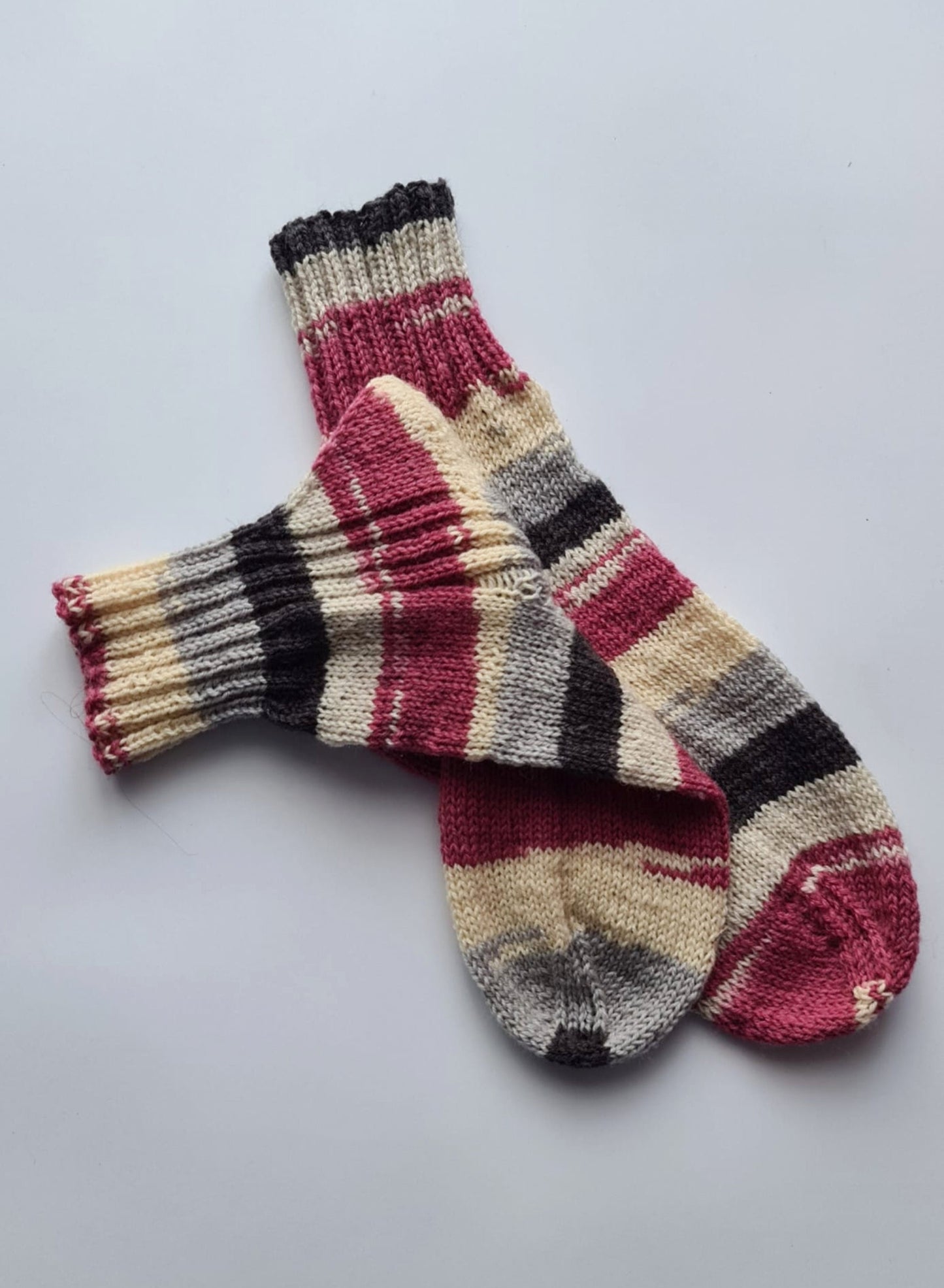 Multicolor stripe socks, Cozy leg warmers