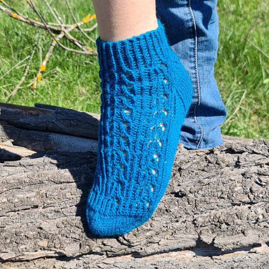 Alpaca fishnet socks, Girly ankle socks